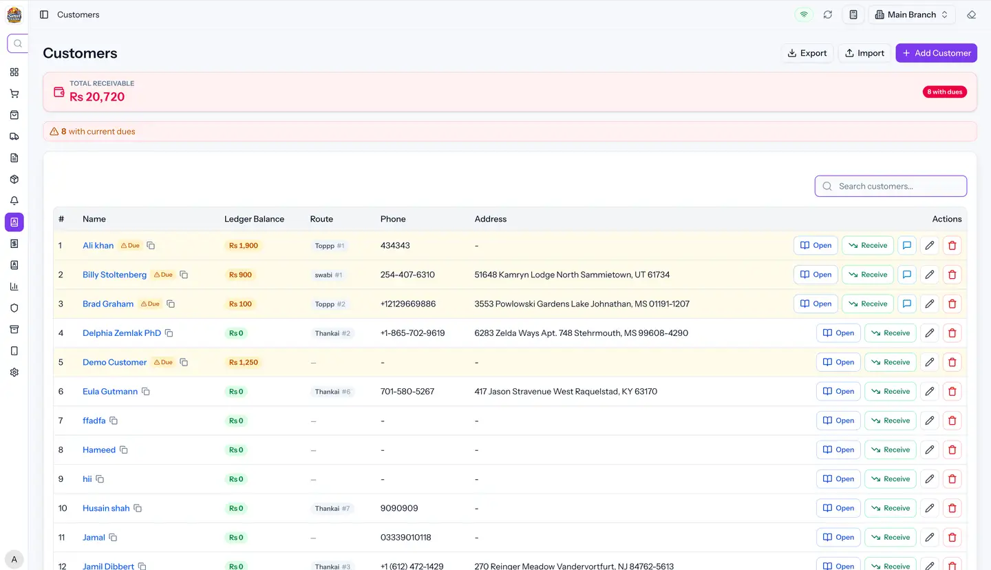 Ad Trader wholesale management system for inventory sales purchases and suppliers developed by Encoder Technologies — view 5
