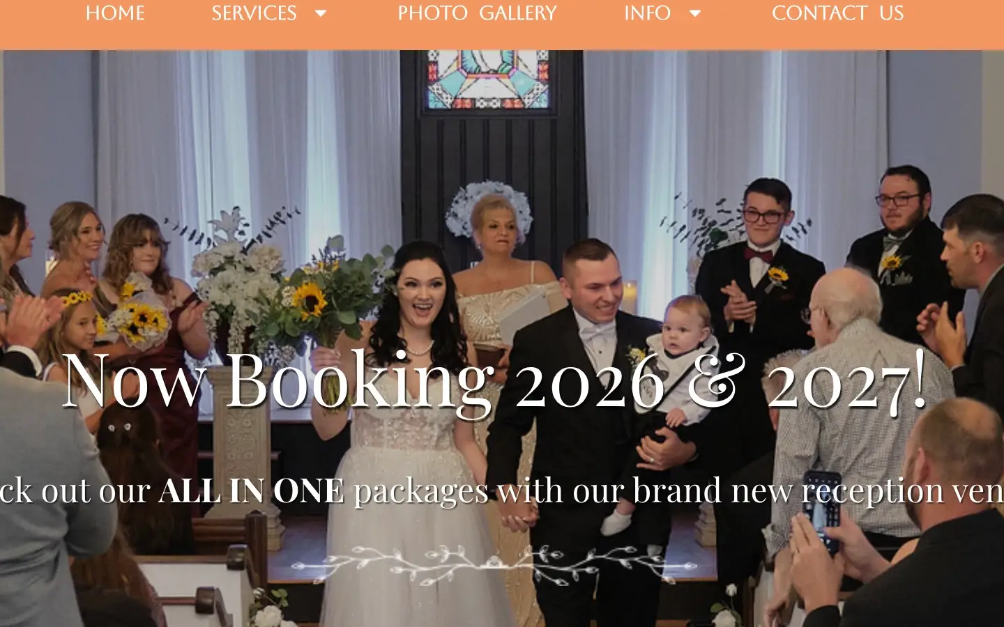 My Little Wedding Chapel wedding and event website developed by Encoder Technologies — view 2