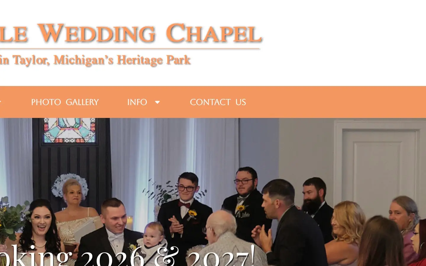 My Little Wedding Chapel wedding and event website developed by Encoder Technologies — view 5